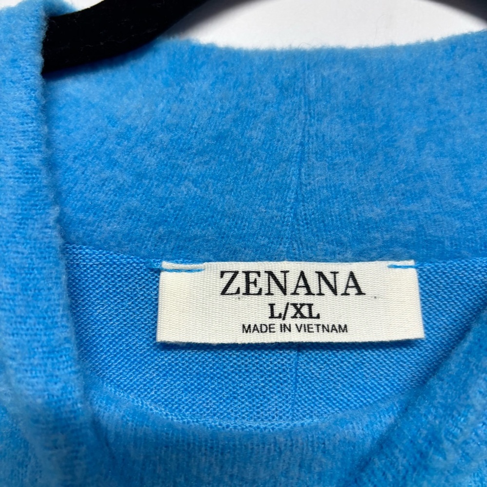 ✨ Zenana Brushed Melange Hacci Cropped Sweater Size L-XL - Picture 8 of 11